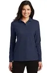 Port Authority Women's Silk Touch Long Sleeve Polo