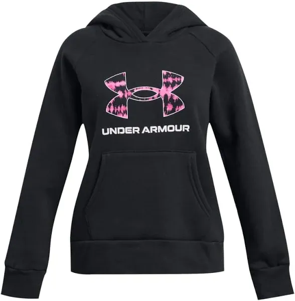 Under Armour Girls' Rival Fleece Big Logo Print Fill Hoodie