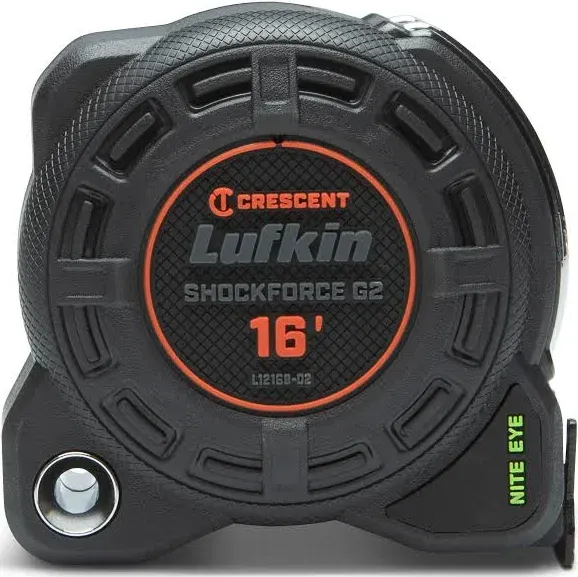 Crescent Shockforce G2 16-ft Nite Eye Tape Measure- L1216B-02