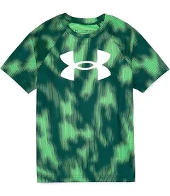 "Boys' UA Tech™ Big Logo Printed Short Sleeve"