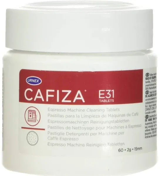 Cafiza Espresso Machine Cleaner and Descaler - 60 Cleaning Tablets - For Professional Barista Use