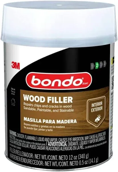 Bondo 30 Oz. Wood Filler WF-QT-ES Bondo WF-QT-ES 076308200824 Wood Filler Brown