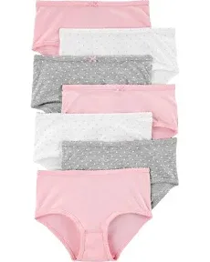 Girls 4-12 Carter's 7-Pack Stretch Cotton Undies