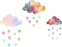 Cloud Wall Decals Heart Wall Decals