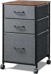 DEVAISE 3 Drawer Mobile File Cabinet/Printer Stand