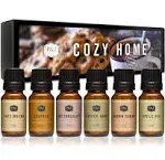 P&J Trading Fragrance Oil | Cozy Home Set of 6 - Scented Oil for Soap Making Diffusers Candle Making Lotions Haircare Slime and Home Fragrance