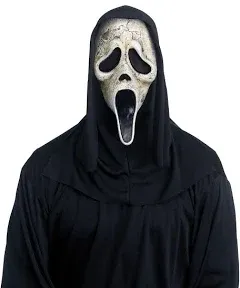 Adults Dead By Daylight Ghost Face White Aged Full Mask - One Size