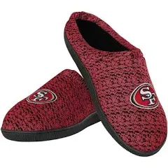 Foco Mens NFL Team Logo Poly Knit Cup Sole Slippers