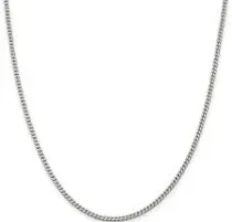 Sterling Silver Curb Chain Necklace