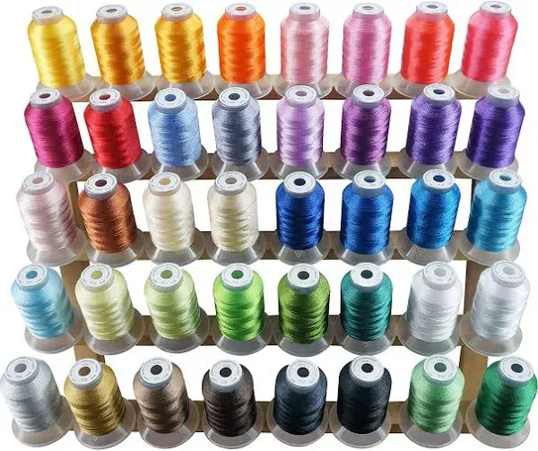 New Brothread 40 Brother Colors Polyester Embroidery Machine Thread Kit