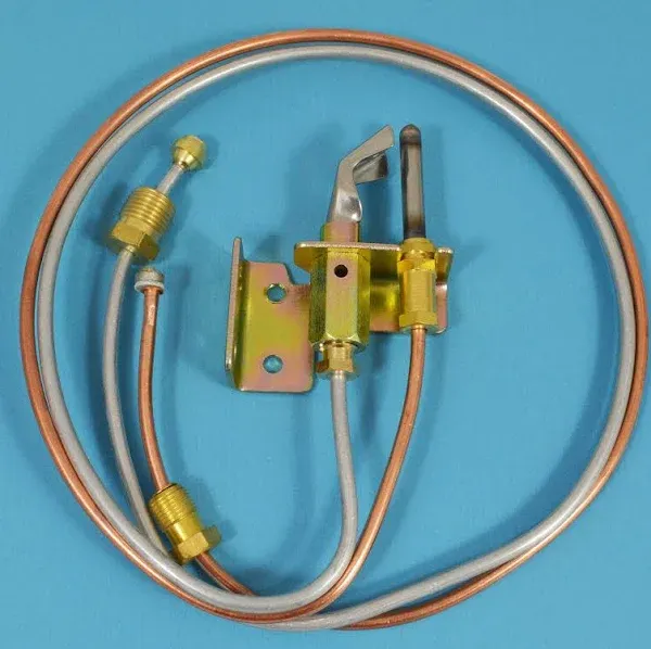 Water Heater Pilot Assembly includes pilot thermocouple and tubing propane LP