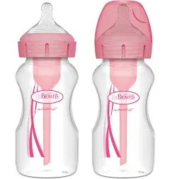 Dr. Brown's Natural Flow Options+ Wide-Neck Baby Bottles