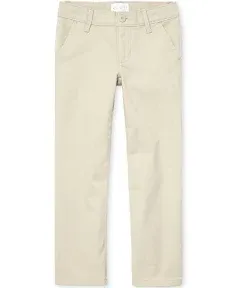 Girls Uniform Stretch Bootcut Chino Pants - Tidal