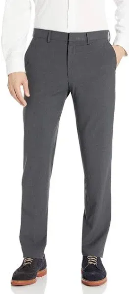 Haggar Men's Slim Fit 4 Way Stretch Flat Front Dress Pants