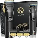 Novah Grooming Novah Professional Hair Clippers for Men Professional Barber Clippers and Trimmer Set Mens Cordless Hair Clippers for Barbers