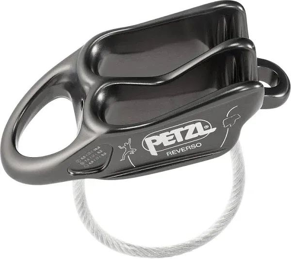 Petzl REVERSO Lightweight Belay / Rappel Device (Gray)