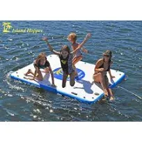 New Island Hopper Buddy 8 Foot Inflatable Swimming Water Platform