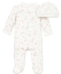 NWT Little Me Floral Footed Bodysuit