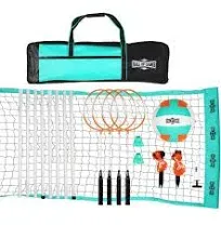 Dunlop Badminton & Volleyball Combo Outdoor Game Set