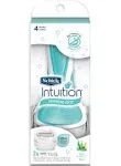 Schick Intuition Naturals Sensitive Care Razor Kit, Light Green