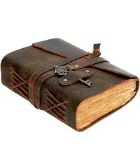 Leather Village Vintage Leather Bound Journal