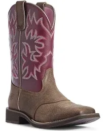 ARIAT Women's Delilah Western Boots, Java/Burgundy, 7 - 10031593-7 | Blain's Farm & Fleet