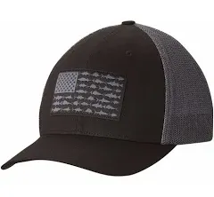 Columbia PFG Fish Flag Mesh Ball Cap-High