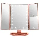 Infitrans 3 Folds Lighted Vanity Makeup Mirror