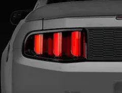 Raxiom 10-12 Ford Mustang Vector V2 LED Tail Lights - Gloss Black Housing (Clear Lens)