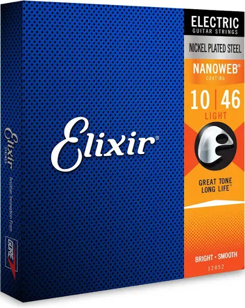 Elixir Light Nanoweb Electric Guitar Strings