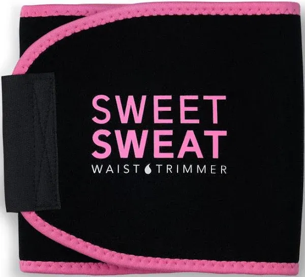 Sweet Sweat Waist Trimmer - Black/Pink Small