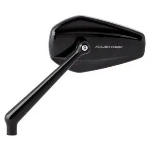 Arlen Ness Black Mini Stocker Left Side View Mirror Handlebar Screw-In Harley