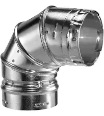 DuraVent 6GVL90 Round Gas Vent Elbow