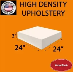 FoamRush High Density Upholstery Foam Cushion