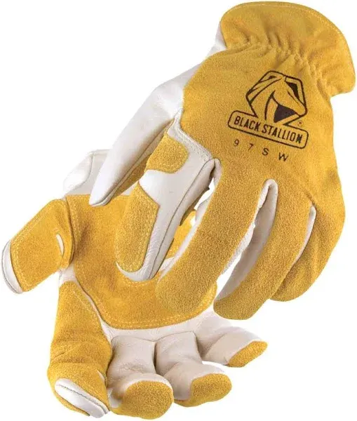 Black Stallion 97SW Versatile Grain Cowhide Drivers Glove with Reinforced Palm