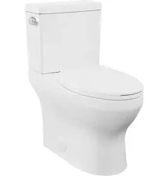 Swiss Madison Well Made Forever Classe Two-Piece Elongated Left Side Flush Handle Toilet 1.28 gpf