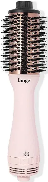 L'ange Hair Le Volume 2-in-1 Titanium Blow Dryer Brush Blush Hot Air Brush with Oval Barrel