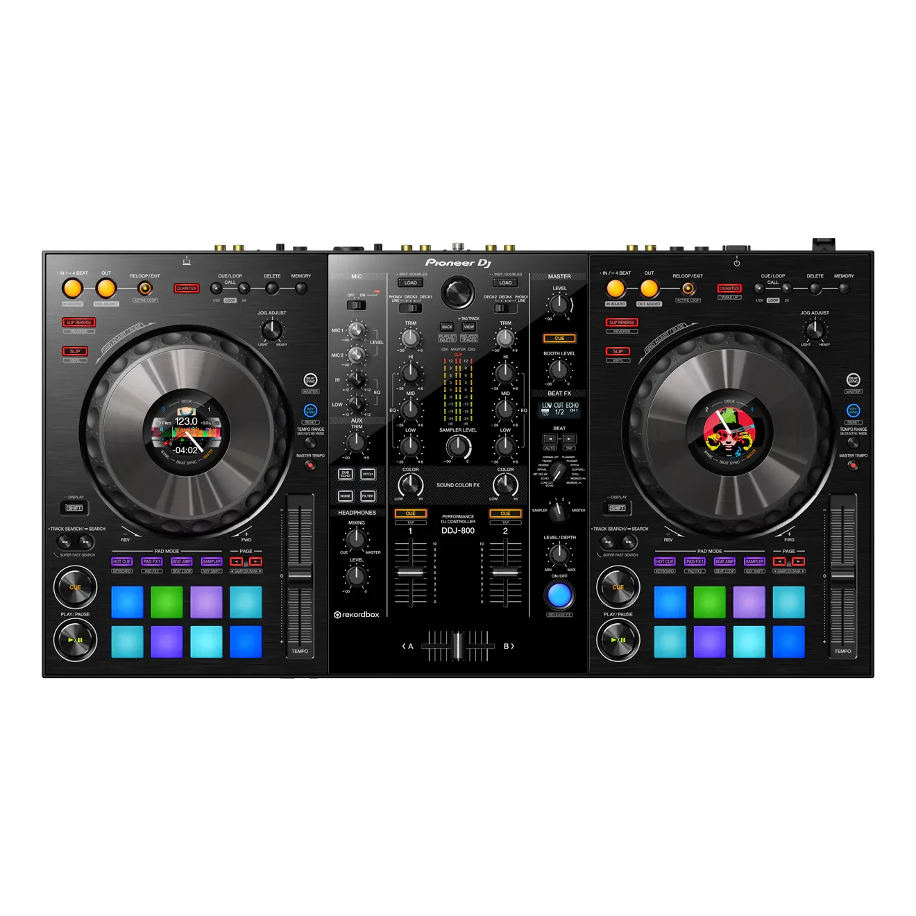 Pioneer DDJ-800 Portable DJ Controller w/ DJ DM-50D 5&#034; Studio Monitors (Pair)