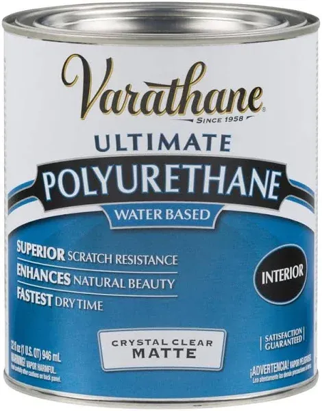 Varathane Interior Polyurethane, Satin - 1 qt can