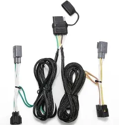 MECMO 4-Way Flat Trailer Wiring Harness 55363 for 1998-2006 Jeep Wrangler TJ ...