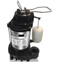 Ridgid 1000RSDS 1HP 94GPM Cast Iron + Stainless Steel Sump Pump (E10035246)