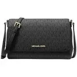 Michael Kors Medium Logo Convertible Crossbody Bag (Black)