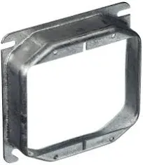 Raco 4 Inch Square Raised 1 Inch 2 Device Cover