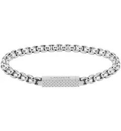 Lacoste Men's Stainless Steel Box Chain Bracelet 2040123