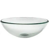 Kraus GV-101-14 14&#034; Clear Glass Vessel Bathroom Sink -