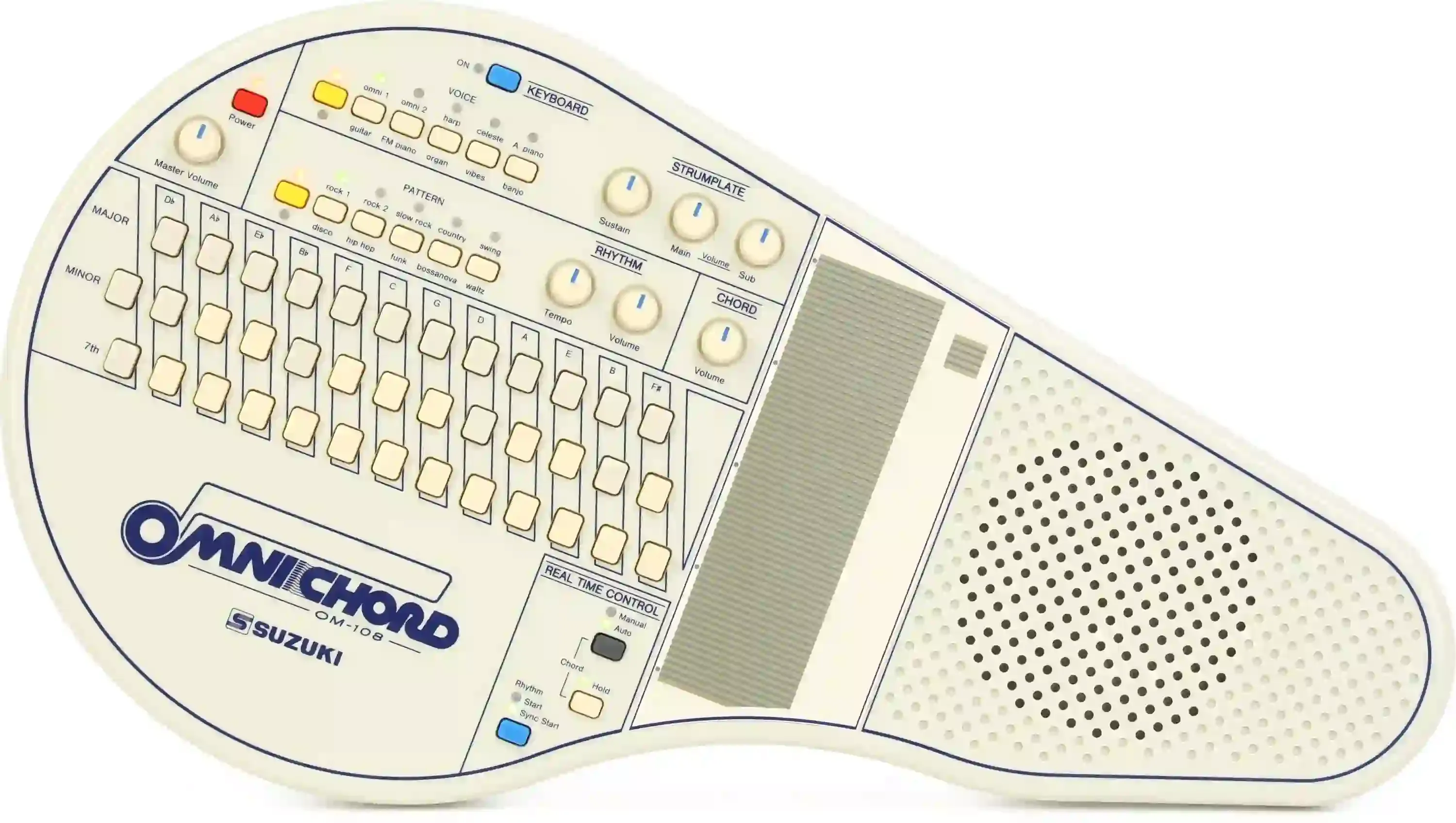 Suzuki OM-108 Omnichord Strumplate Auto Bass Chord Electronic PSL Arrives in Oct