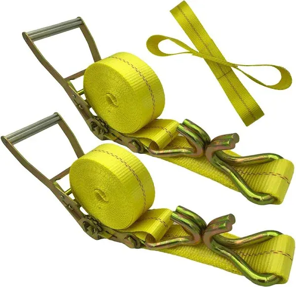 Ratchet Straps 2" x 17' Heavy Duty Load Up to 10000Lbs