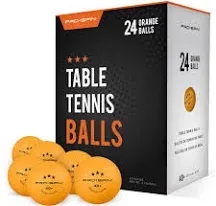 SPIN Ping Pong Balls - Orange 3-Star 40+ Table Tennis Balls (Pack of 12) | Hi...