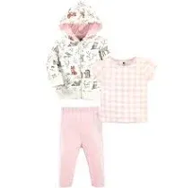 Hudson Baby Cotton Hoodie, Bodysuit or Tee Top and Pant Set