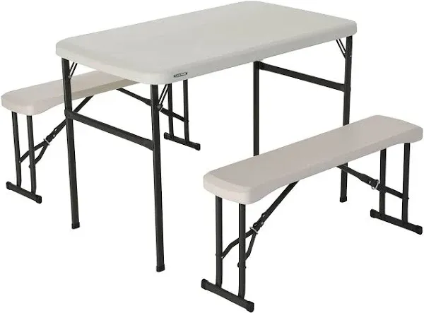 Lifetime Folding Picnic Table with Benches